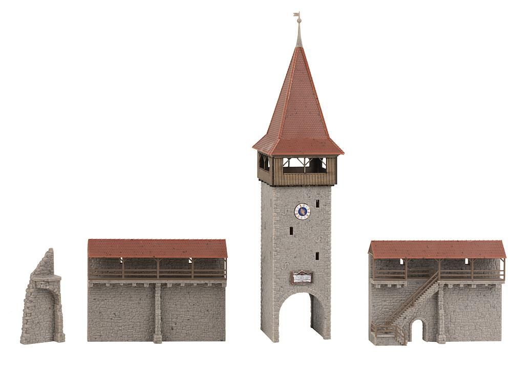 Faller 232171 - Oude stadstoren met muur (N)