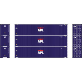 Athearn ATH27034 - 45' Container, APL (3) (HO)
