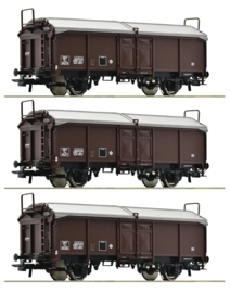 Roco 77020 - SNCF, 3-delige set schuifdakwagens (HO)
