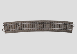 Märklin C-rail 24912 - Gebogen railstuk R1114,6 mm - 12,1° (HO)