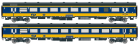 Exact Train EX11021 - NS, ICRm (A'dam-Brussel) Bpmz10 / Bpmbdz8, tp 6 (HO)