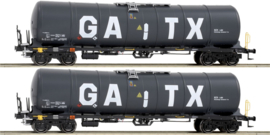 Igra 96110021 - GATX, 2 delige set tankwagens Zacns 98 (HO)