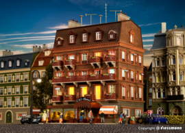 Vollmer 43782 - City-Hotel met LED-verlichting (HO)
