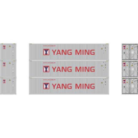 Athearn ATH27051 - 40' Corrugated Low Container, Yang Ming/New (HO)