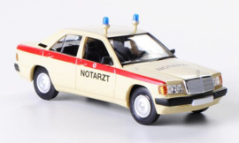 Brekina Starmada 13208 - Mercedes 190 E (W201), Notarzt (HO)