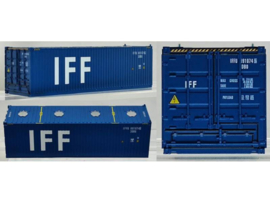 Pirata 12380 - Container 30″, IFF, blauw, witte letters (HO)