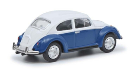 Schuco 26706 - VW Kever, blauw/wit (HO)