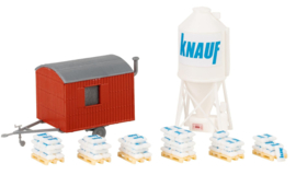 Faller 180389 - Gipssilo en bouwkeet (HO)