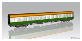 Piko 28004 - Halberstadt 2e klas middeningangsrijtuig van de DR, tijdperk IV (HO)