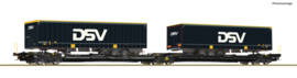 Roco 6600034 - TX Logistik, gelede dubbele draagwagen T3000e (HO)