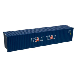 Atlas 20001313 - Standard-Height 40' Container 3-Pack, Wan Hai Set #2 (blue) (N)