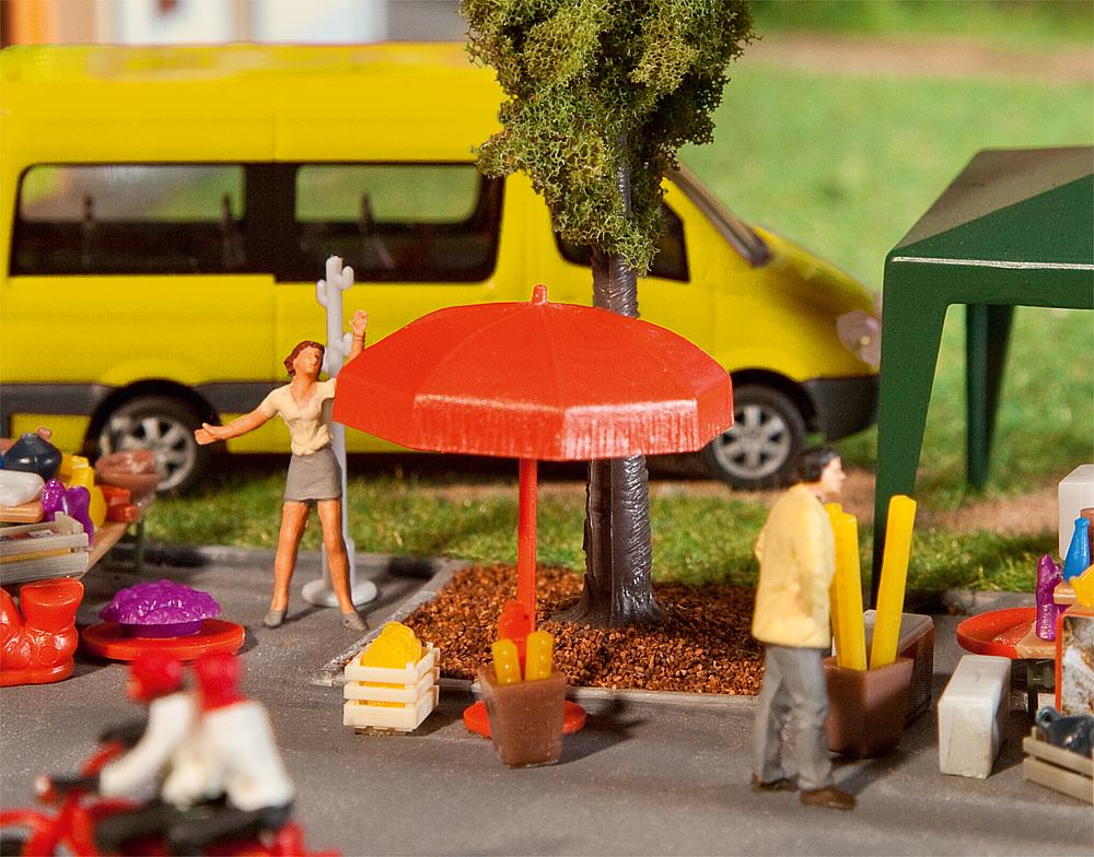 Faller 180910 - Parasols, Tafels, Banken (HO)