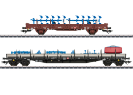 Märklin 46405 - DB AG, Set goederenwagens met landbouw machines nr.1 (HO|AC)