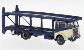 Brekina 58483 - Fiat 642 Autotransporter, dunkelblau/hellbeige, 1962 (HO)