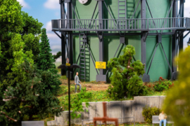 Faller 130157 - Gasometer met pijpwerk  (HO)