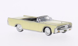 Ricko 38322 - Lincoln Continental Convertible, lichtgeel, 1963 (HO)