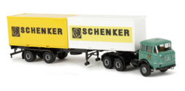 Brekina 84124 - Krupp SF 380 trekker/oplegger "Schenker" (HO)