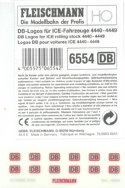 Fleischmann 6554 - DB logo voor ICE rijtuigen 4440-4449 (HO)