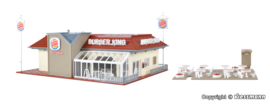 Vollmer 43632 - Burger King restaurant met interieur en LED verlichting (HO)