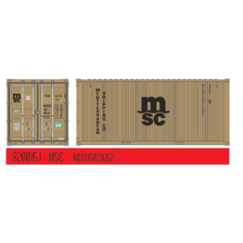 PT Trains 820015.1 - 20ft. Container "MSC" Eco (HO)