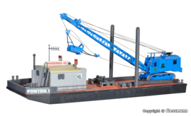 Kibri 39156 - Ponton met dragline (HO)