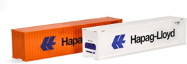 Herpa 076449-006 - Set 40' containers Hapag LLoyd (HO)