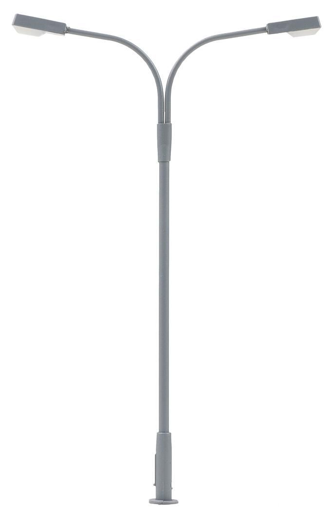 Faller 180220 - LED-Lantaarnpaal, twee armen, koud wit