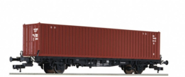 Fleischmann - DB, containerwagen 2-assig / bruine container (HO)
