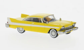 Brekina 19681 - Plymouth Fury, geel/wit 1958 (HO)
