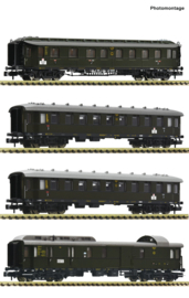 Fleischmann 6260006 - DRG, 4-dlg set sneltreinrijtuigen (N)