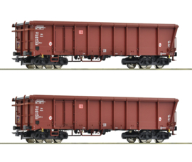 Roco 76014  - DB, 2-delige set roldakwagons (HO)