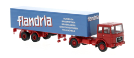 Brekina 78164 - MAN F7 gesloten oplegger "Flandria" (B) (HO)