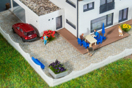 Faller 272314 -  PREMIUM Wegdekfolie Kasseien, grijs gevlekt (N)