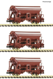 Fleischmann 830358 - DB, 3-dlg set zwenkdakwagens Tds 928 (N)