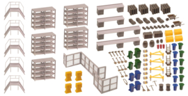 Faller 144111 -   Hangar met helikopter (HO)
