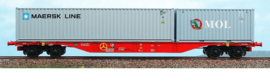 ACME 40411 - Rail Cargo Austria, containerdraagwagen Sngss 60 "Maersk" (HO)