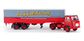 Brekina 85168 - Scania LB 76 trekker/oplegger "J.J. Woltering" (HO)