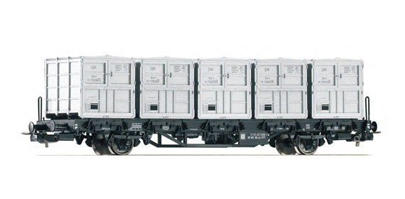 Piko 54428 - DR, Containerdraagwagen Btmm (HO)