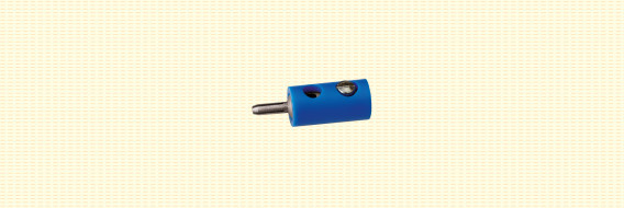 Brawa 3055 - stekker Ø 2.5mm blauw (10 stuks)