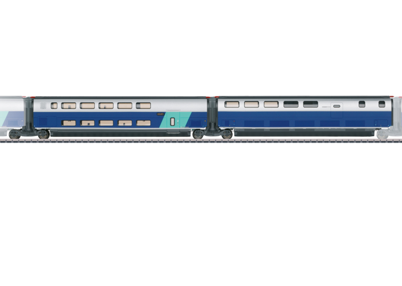Märklin 43443 -SNCF, Set uitbreidingsrijtuigen 3 voor TGV Euroduplex (HO)