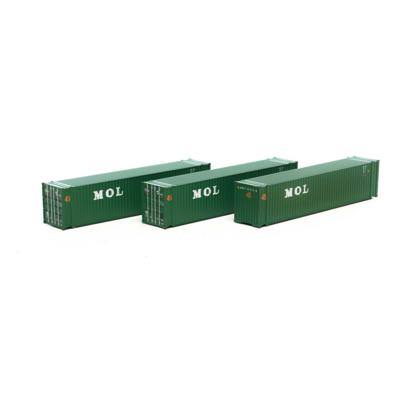 Athearn ATH28868 - 45' Container, MOL (3) (HO)