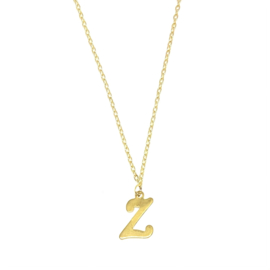 Letter ketting - initiaal Z - goud