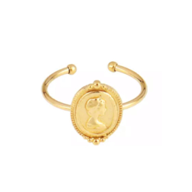 Elizabeth coin ring - gold