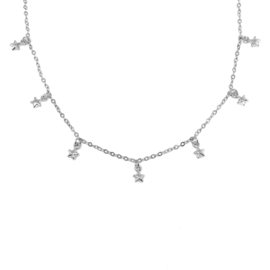 7 little stars necklace - silver