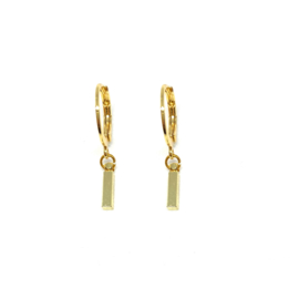 Bar earrings - Gold