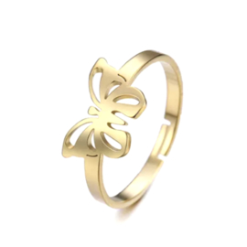 Butterfly ring - gold