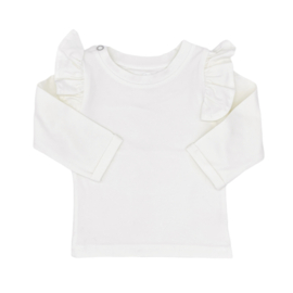 BASIC  | RUFFLE WHITE