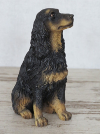 beeldje Gordon Setter zittend