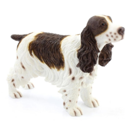 beeldje Engelse Cocker spaniel bruin-wit