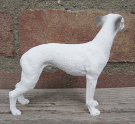 beeldje Whippet wit